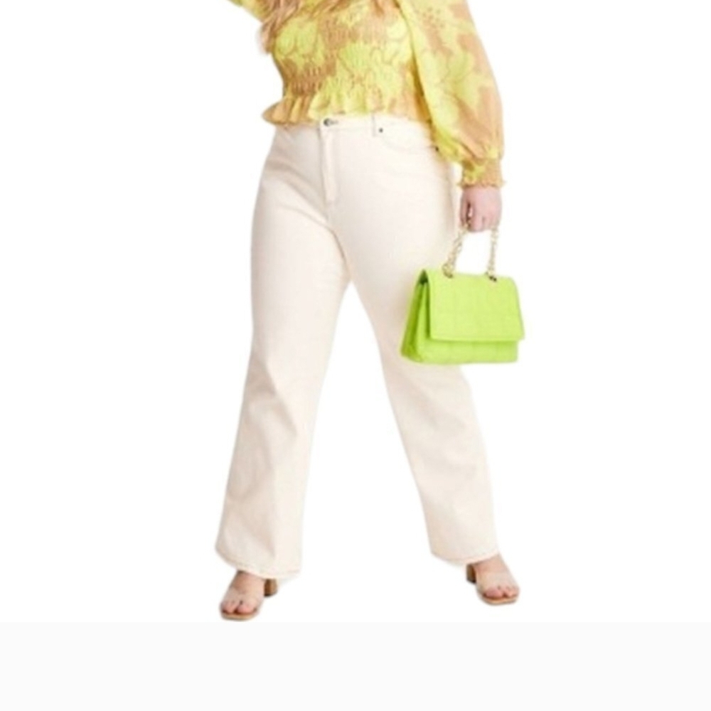 FINAL PRICE -Future Collective Women's Cream Jeans
